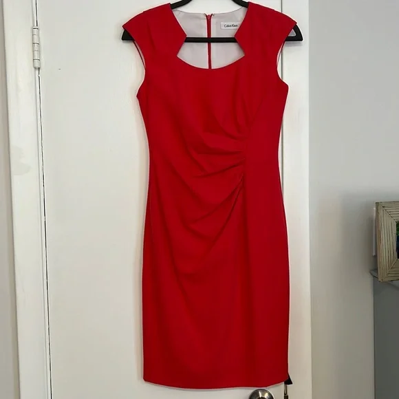 strapless open back dress Short Pageant-Interview Outfit with Long Sleeves Red / 12